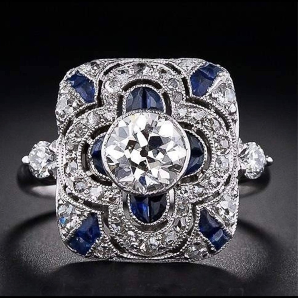 Natural Shining Gemstone Ring